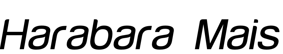 Harabara Mais Italic cкачати шрифт безкоштовно